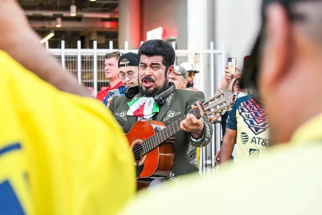 Mariachi Mendez STL performing live at an outdoor event
